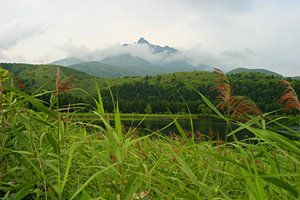 利尻富士に秋風吹く