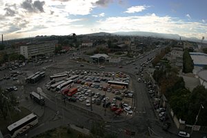 ホテル前の広場