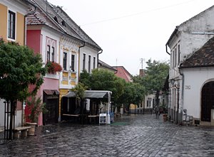 朝露の路地にて