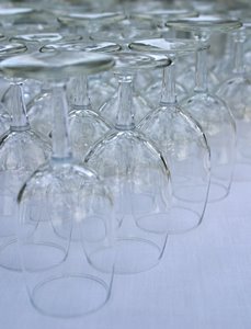 グラスの林（ポートレート）