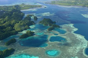 コロール島の海岸線