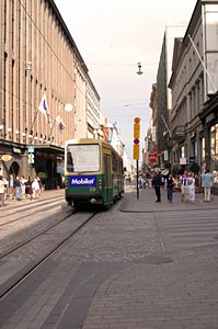 目貫通りとトラム