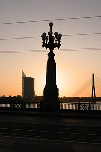 リガに陽が落ちるとき