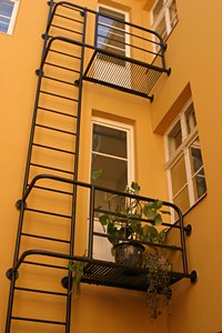 はしごのある壁