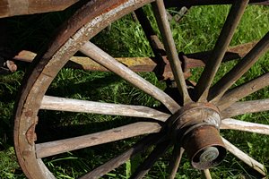 古びた車輪