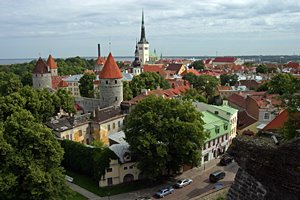 山の手から見たタリン