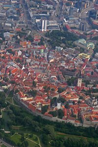 空から見た旧市街