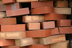 レンガを積んで