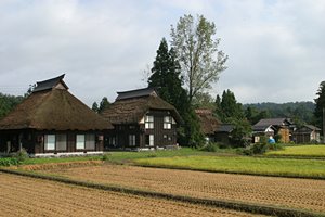 茅葺きの農村