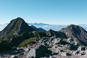 八ヶ岳の上で