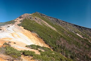 快晴の硫黄岳