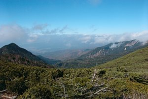 なだらかな山腹
