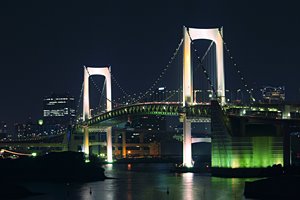 光のレインボーブリッジ