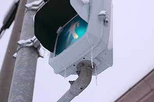 つらら信号グリーン