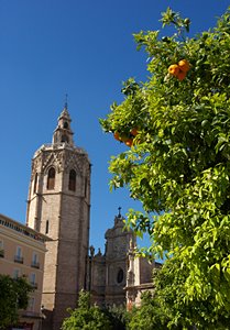 オレンジと教会と