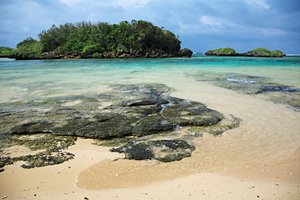 岩肌のある海岸